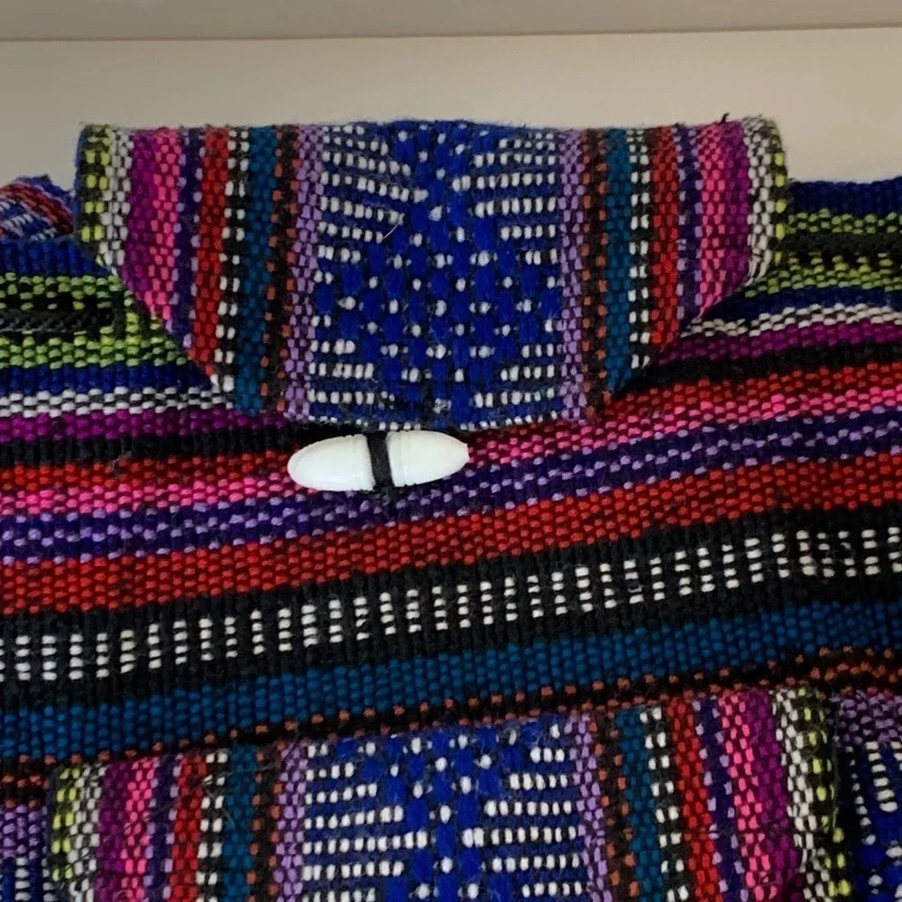 Handmade Woven Baja Mexican Serape‎ Hippie Backpack
